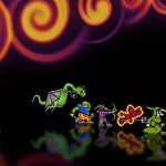 black lamp wallpaper